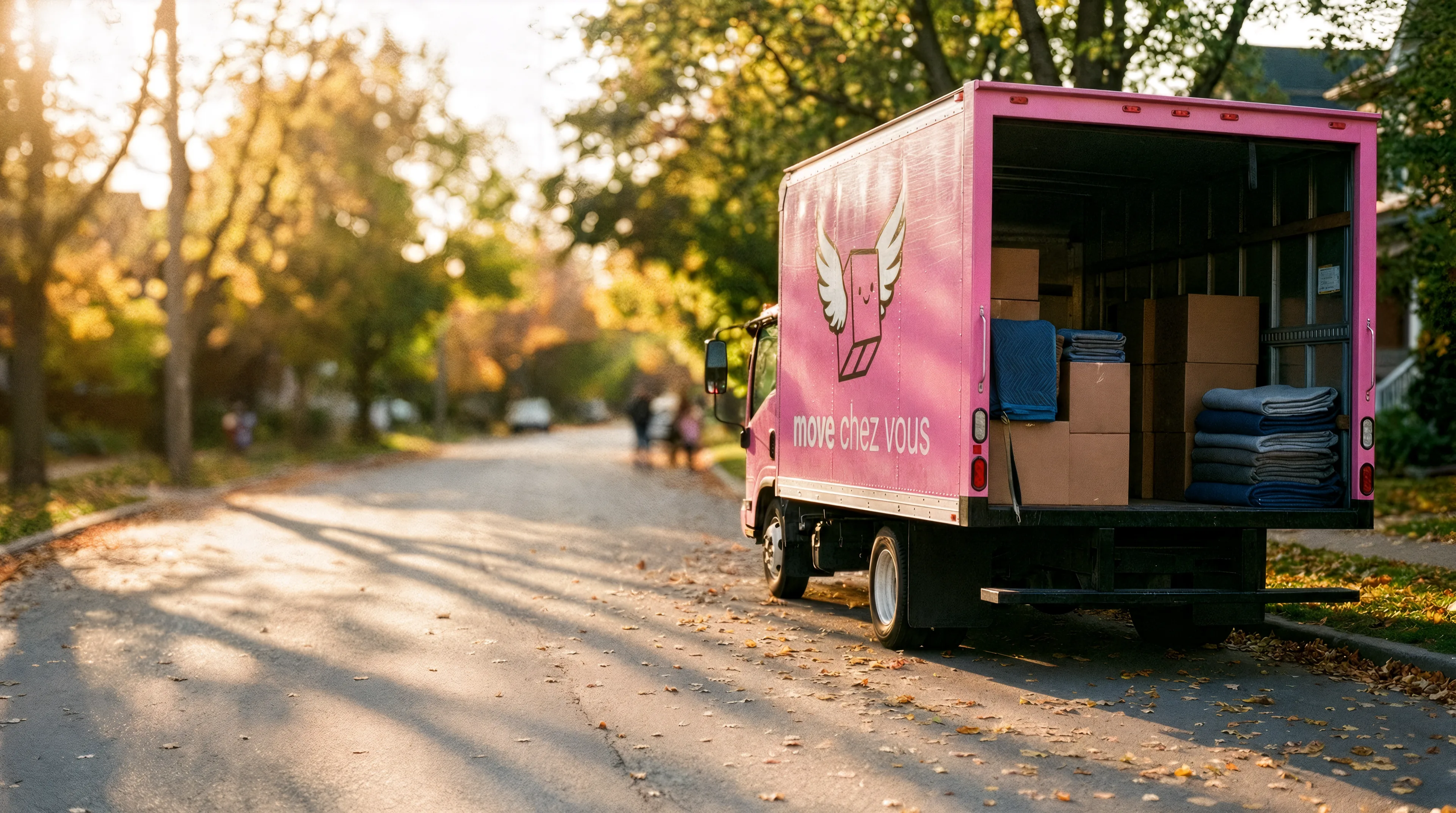 Déménageurs professionnels manipulant des meubles